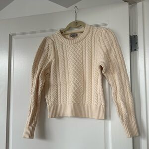 J. Crew Cable Knit Sweater- XS